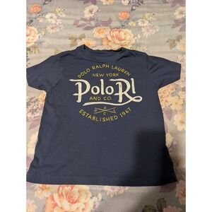 Polo Ralph Lauren Blue Graphic Tee Toddler 2t